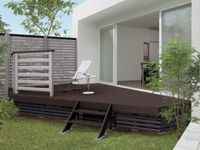 ガーデンルーム、ウッドガレージ、ファンデッキ、ウッドデッキ特徴画像